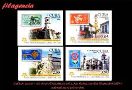 AMERICA. CUBA MINT. 2005 CINCUENTENARIO DE LAS EMISIONES EUROPA CEPT. VERSIÓN SIN DENTAR - Ungebraucht