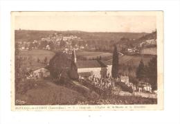 CPA :82 - Montaigu De Quercy   Vue Générale -  Eglise St Martin Et Cimetière - - War 1939-45