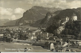 AUTRICHE . KUFSTEIN GEGEN DAS KAISERGEBIRGE . GARE . VOIE DE CHEMIN DE FER - Kufstein