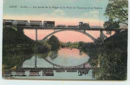 LOUE  - Les Bords De La Vègre Et Le Pont Du Tramway à La Tuilerie. - Ouvrages D'Art