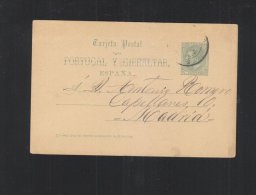 Tarjeta 1886 Madrid - 1850-1931