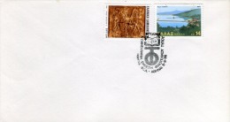 Greece- Commemorative Cover W/ "1st Philatelic Press Panhellenic Exhibition Opening: Day Of FEA" [Athens 6.6.1986] Pmrk - Flammes & Oblitérations