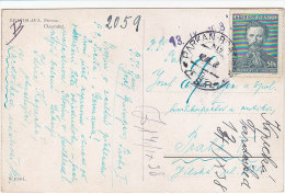 Czechoslovakia Postcard, Cover, Letter, Card. Train Mail Parkan - Bratislava 812.  (K03032) - Lettres & Documents