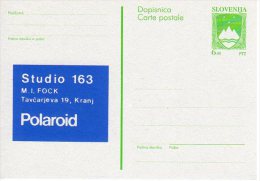 SLOVENIA 1992 6.00 T.  Arms Advertising Postal Stationery Card, Unused.  As Michel P4 - Slovenia