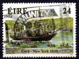 IRELAND 1988 Transatlantic Transport  - 24p Sirius (paddle-steamer) Anniv Of Regular Transatlantic Steamship Servic  AVU - Gebruikt