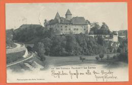 Y222, Château De La Sarraz Vu Du Moulin Bornuz, Chemin De Fer, Précurseur, Circulée 1905 - La Sarraz