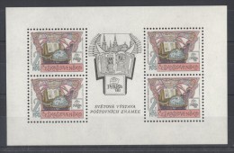 Delcampe - Czechoslovakia - 1988 Prague National Library Kleinbogen (2) MNH__(TH-1633) - Blocks & Kleinbögen