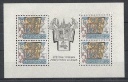 Delcampe - Czechoslovakia - 1988 Prague National Library Kleinbogen (3) MNH__(TH-1582) - Blocks & Kleinbögen