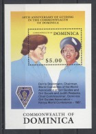 Dominica - 1989 Girl Scouts Block MNH__(TH-1736) - Dominica (1978-...)