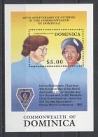 Dominica - 1989 Girl Scouts Block MNH__(TH-1736) - Dominique (1978-...)