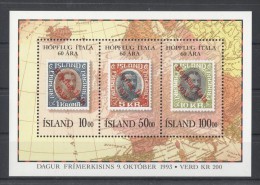 Iceland - 1993 Stamp Day Block MNH__(TH-664) - Blocs-feuillets