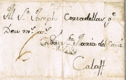 6777. Carta Entera Pre Filatelica BELLCAIRE (Lerida) 1786 - ...-1850 Prefilatelia