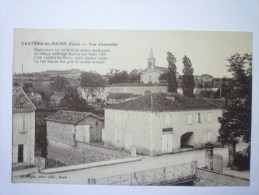 CASTERA-les-BAINS  (Gers)  :  Vue D´ensemble  -  Carte Sépia - Castera