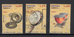 Spanje 2013 Mi Nr. 4763 + 4765 + 4766 Muziek Music - Used Stamps