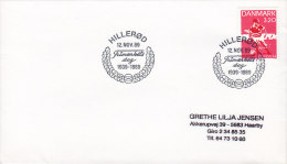 Denmark Sonderstempel HILLERØD Cover Frimærkets Dag 1989 Tag Der Briefmarke Day Of Stamp Jour De Timbre Football Laudrup - Cartas & Documentos