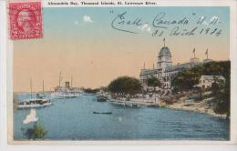 CANADA THOUSAND ISLANDS ST LAWRENCE RIVER ALEXANDRIA BAY BELLE CARTE RARE !!! - Thousand Islands