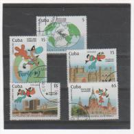 CUBA 1999 YT N° 3828 à 3832 Oblitérés - Used Stamps