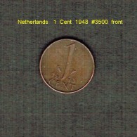 NETHERLANDS    1  CENT   1948  (KM # 175) - 1 Centavos