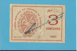 VILA NOVA DA BARQUINHA  - ESCASSA - CÉDULA De  3 CENTAVOS - 1921 - PORTUGAL - EMERGENCY PAPER MONEY - NOTGELD - Portugal