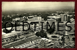 LEOPOLDVILLE - VUE AERIENNE DU CENTRE DE LA VILLE - 1950 REAL PHOTO PC - Kinshasa - Leopoldville (Leopoldstadt)