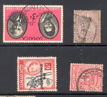 JAMAICA, Postmarks ´NEWLONGVILLE, MANDEVILLE, MYRTLE BANK, MONTEGO BAY´ - Jamaïque (...-1961)