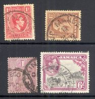 JAMAICA, Postmarks ´NEWMARKET, MANDEVILLE, MONTEGO BAY, MANDEVILLE´ - Jamaica (...-1961)