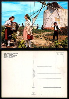 PORTUGAL COR 27572 - AIBATEJO - Moinho E Folclore MoulIn A Vent At Folklore Windmill And Folklore Molino Y Folklore - Santarem
