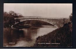 RB 962 - Early Real Photo Postcard - Ashiestiel Bridge - Galashiels Selkirkshire - Scotland - Selkirkshire