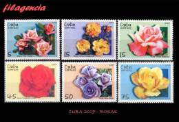 AMERICA. CUBA MINT. 2007 FLORA. ROSAS - Unused Stamps