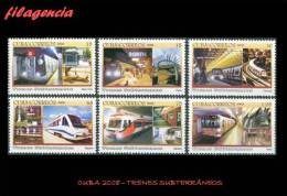 AMERICA. CUBA MINT. 2008 TRENES SUBTERRÁNEOS - Unused Stamps