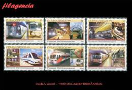 AMERICA. CUBA MINT. 2008 TRENES SUBTERRÁNEOS - Nuovi