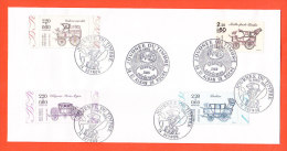 France _ Journée Du Timbre 1986/87/88/89 Sur Une Même Enveloppe - Stamp's Day