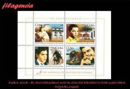 AMERICA. CUBA MINT. 2008 80 NATALICIO DE ERNESTO CHE GUEVARA. HOJA BLOQUE - Unused Stamps