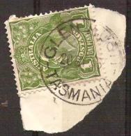 TASMANIA - 1933 Postmark CDS On 1d Green King George V - GLEN HUON - Usados