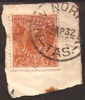 TASMANIA - 1932 Postmark CDS On 5d Brown King George V - NEW NORFOLK - Used Stamps