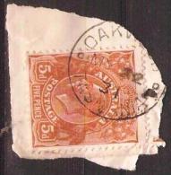 TASMANIA - 1931 Postmark CDS On 5d Brown King George V - OAKWOOD - Gebruikt