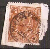 TASMANIA - 1935 Postmark CDS On 5d Brown King George V - COLEBROOK - Used Stamps