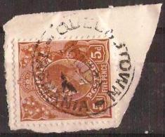 TASMANIA - 1939 Postmark CDS On 5d Brown King George V - QUEENSTOWN - Used Stamps