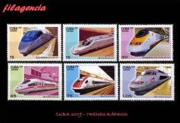 AMERICA. CUBA MINT. 2009 TRENES RÁPIDOS - Unused Stamps