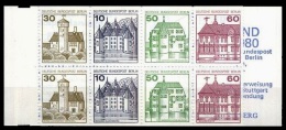 (172 MH) Germany / Allemagne / Berlin  Castles Booklet / Carnet Chateaux / MH Burgen   ** / Mnh  Michel MH 12 B - Booklets