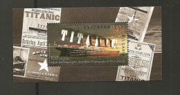 O) 2012 BULGARIA, BOAT- TITANIC, SOUVENIR MNH. - Neufs