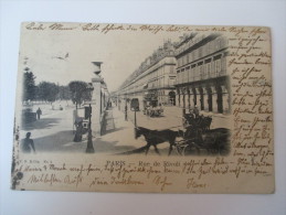 AK Paris - Rue De Rivoli 1900 Pferdekutschen Echt Gelaufen! Verlag C.N. & Cie No 5 Guter Zustand! - Transporte Público