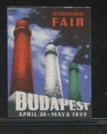 HUNGARY 1939 BUDAPEST INTERNATIONAL TRADE FAIR ENGLISH LANGUAGE NO GUM POSTER STAMP CINDERELLA ERINOPHILATELIE - Ungebraucht