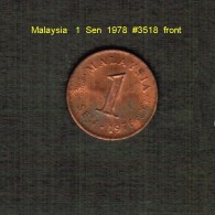 MALAYSIA    1  SEN  1978  (KM # 1) - Malaysia