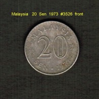MALAYSIA    20  SEN  1973  (KM # 4) - Malaysie