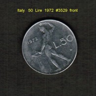 ITALY    50  LIRE  1972  (KM # 95) - 50 Liras