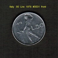 ITALY    50  LIRE  1978  (KM # 95) - 50 Liras