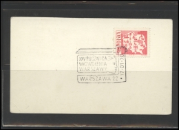 POLAND Card  PL B2 073 World War Two Warsaw Occupation By Soviet Troops - Cartas & Documentos