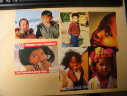 6 Cartes ..visages Du Monde... - Collections, Lots & Series