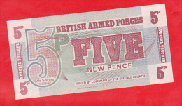 British Armed Forces 5 Pence , 6th Series , Unc - British Armed Forces & Special Vouchers